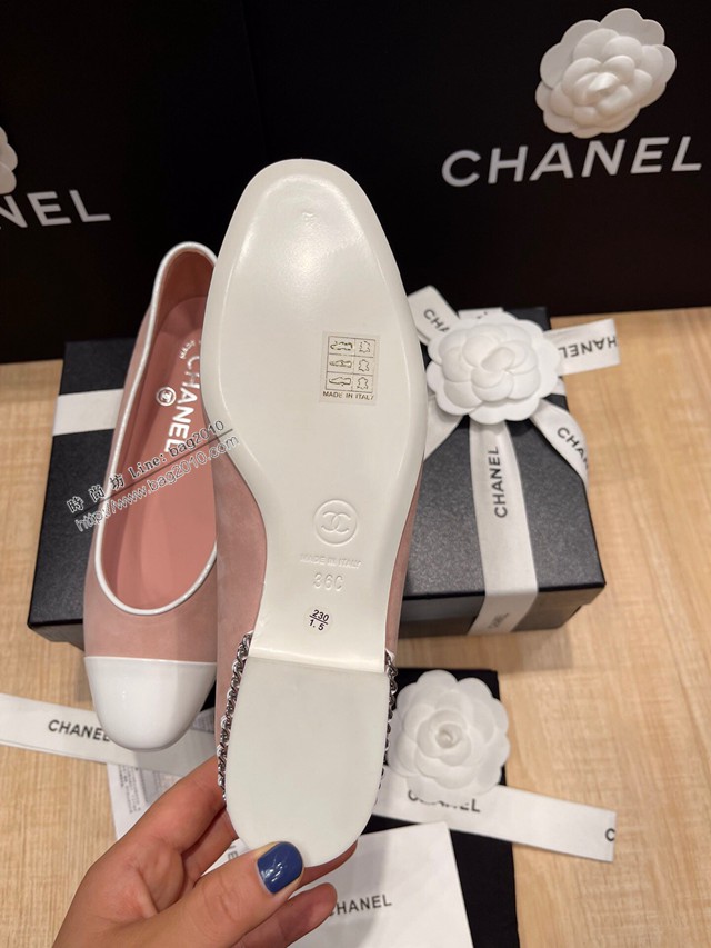Chanel香奈兒頂級版本磨砂絲綢牛皮小香新款彩色糖果系列單鞋 dx2719